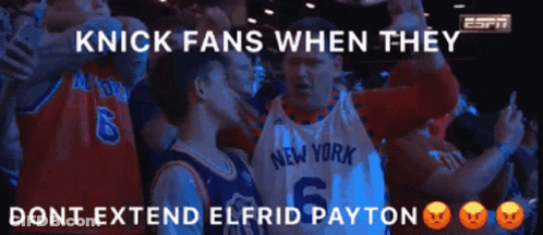 Knick Fans When They Don't Extend Elfrid Payton On ESPN GIF