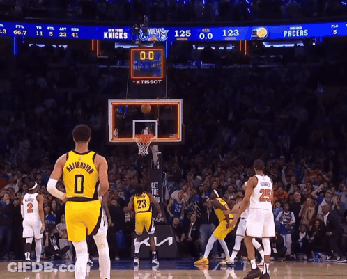 Knicks And Pacers Basketball Game GIF