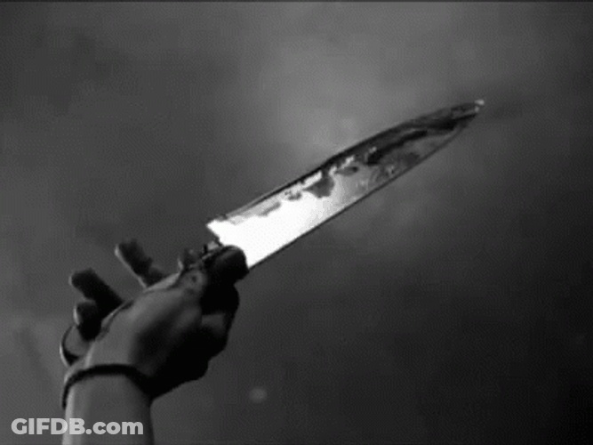 Knife Covered With Blood GIF