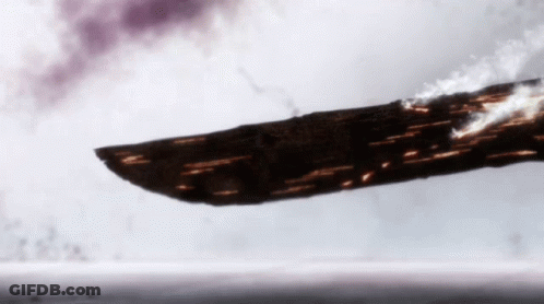 Knife Flying With Blurred Background GIF