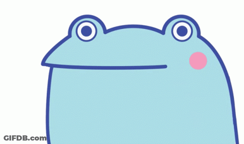 Knife Frog Sticker Stab GIF