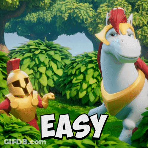 Knight And Horse Easy GIF