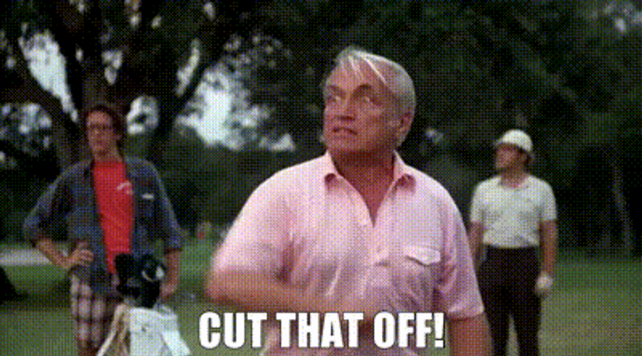 Knight As Judge In Caddyshack Screaming GIF