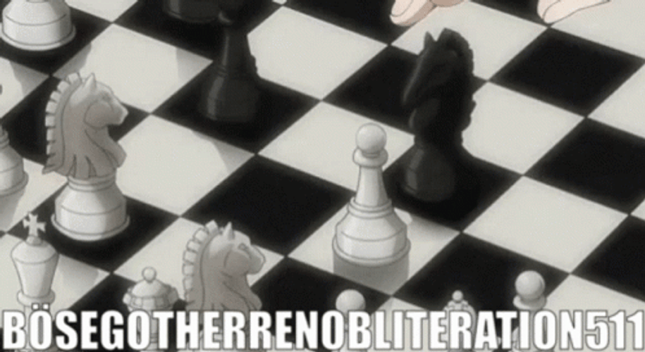 Knight Chess Piece Checkmate Anime GIF