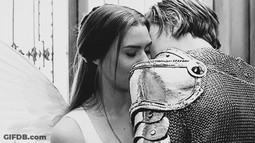 Knight Couple Hug GIF