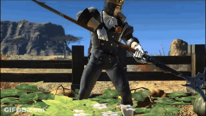 Knight Holding Spear GIF