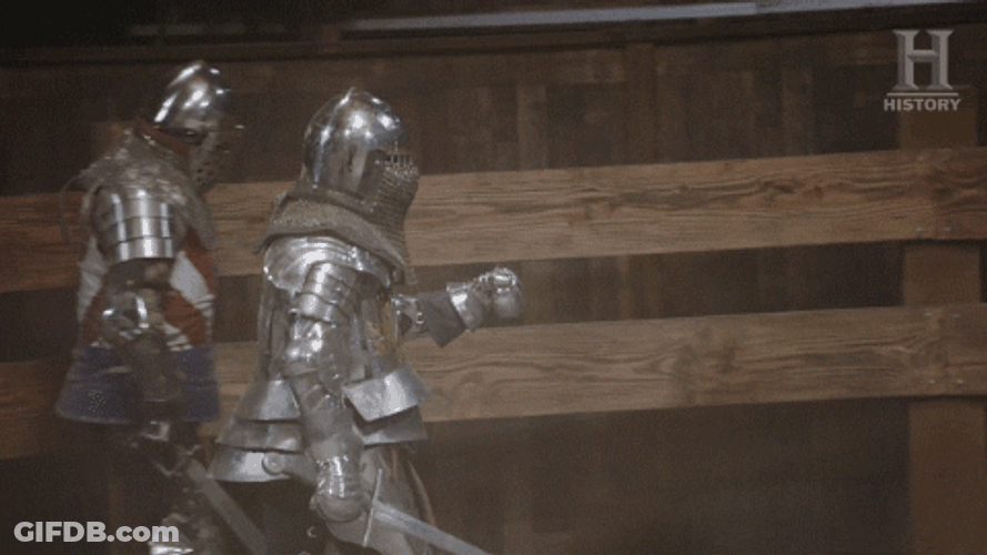 Knight Hugging GIF