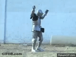 Knight In Armor Dancing GIF
