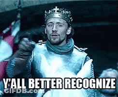 Knight In Armor Pointing Y'all Better Recognize GIF