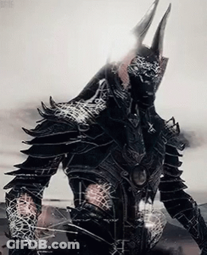 Knight In Armor With Mask GIF