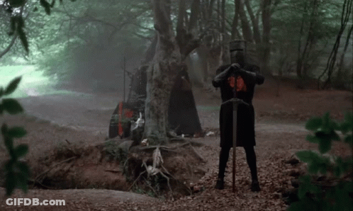 Knight In Woods You Fight With The Strength Of Many Men Sir Knight GIF