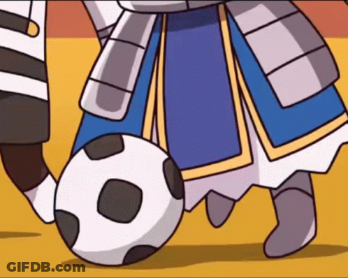 Knight Kicking Ball GIF