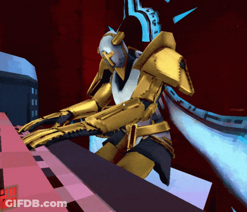 Knight Playing Piano GIF