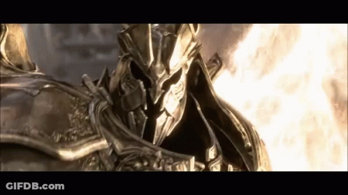Knight's Helmet And Armor With Flames GIF
