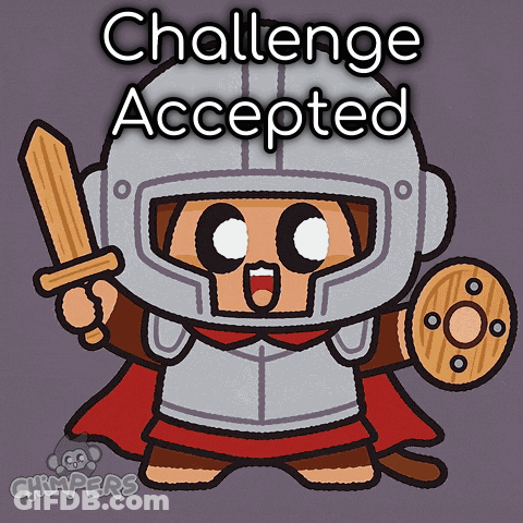 Knight Saying Challenge Accepted GIF
