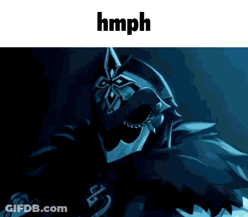 Knight Saying Hmph GIF
