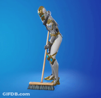 Knight Sweeping Floor GIF