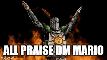 Knight With All Praise DM Mario GIF