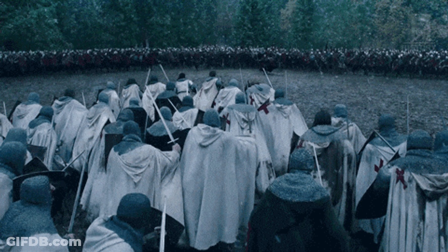 Knights Charge At Enemies GIF
