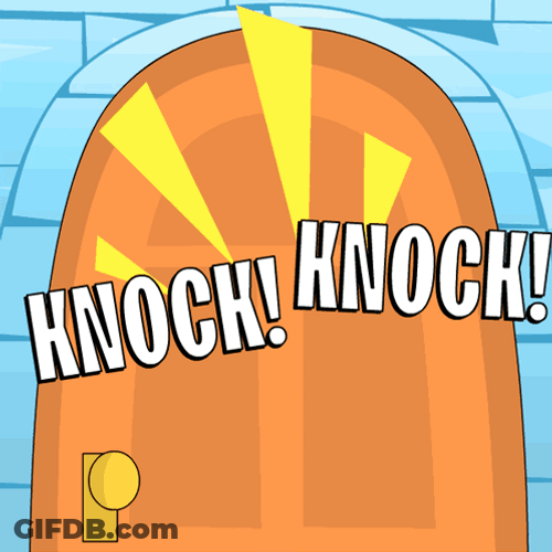 Knock Knock Trick Or Treat GIF