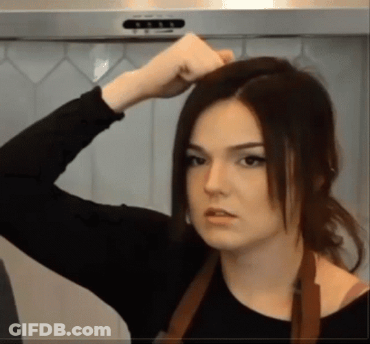 Knock On Wood Confused Head GIF