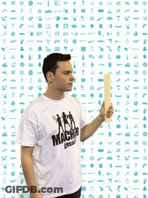 Knock On Wood Smile Thumbs Up GIF