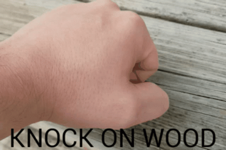 Knocking On Wood GIF