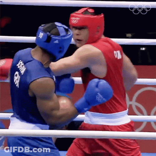 Knockout Anthony Joshua Amateur Boxing GIF
