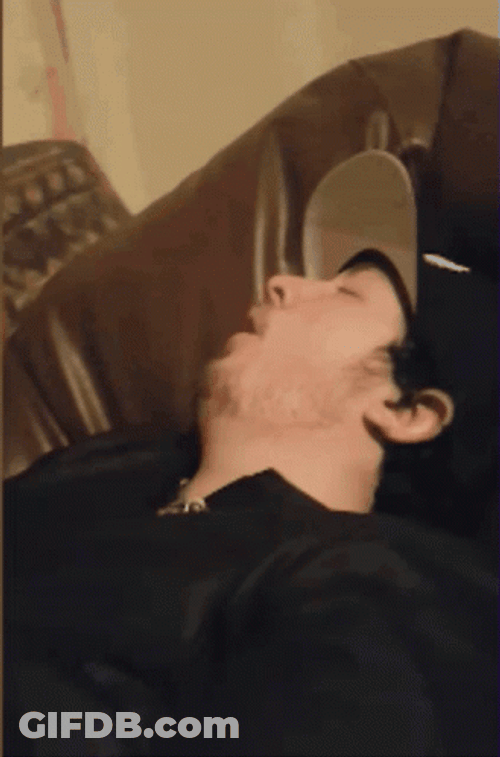Knockout In Bed Drunk Man Snoring GIF