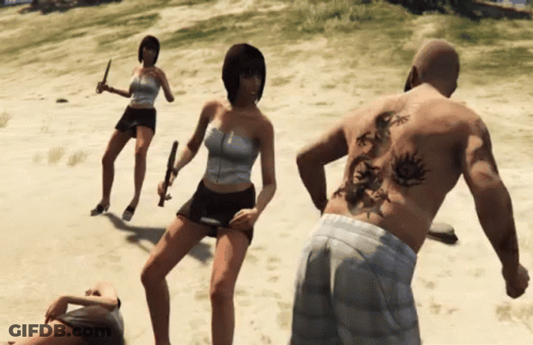 Knockout Punch GTA Video Game GIF