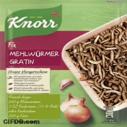 Knorr Fix Mehlwurmer Gratin With Onion And Garlic GIF