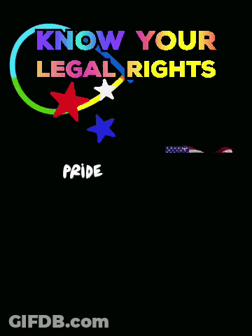 Know Your Legal Rights Pride Movement Poster GIF