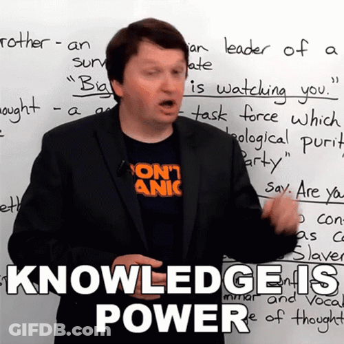 Knowledge Is Power By Professor GIF