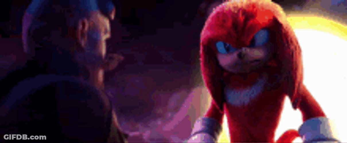 Knuckles Confrontation Movie Scene GIF