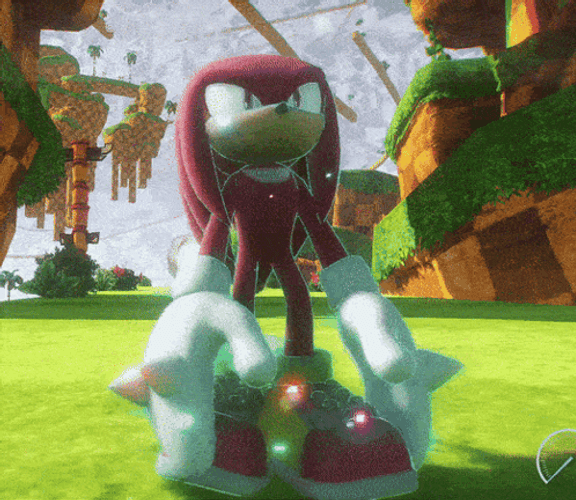 Knuckles Dancing At The Garden GIF