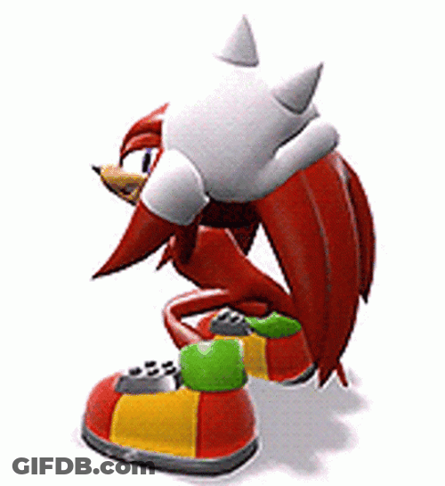 Knuckles Dancing Twerking GIF