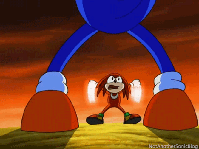 Knuckles Spin Attack All Set GIF