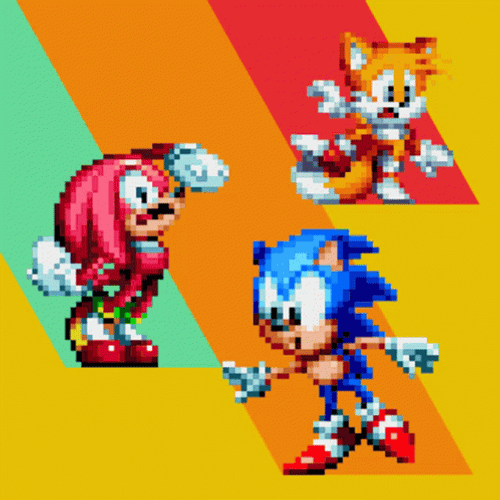 Knuckles The Echidna And Friends Slipping Reaction GIF