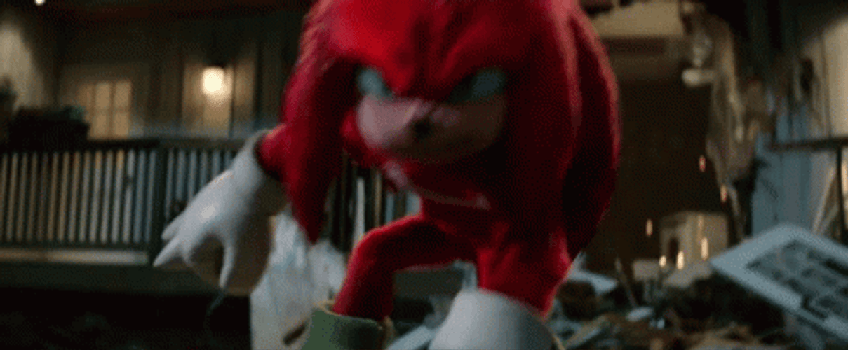 Knuckles The Echidna Angry Reaction GIF
