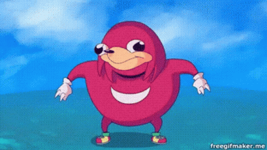 Knuckles The Echidna Distorted Face GIF