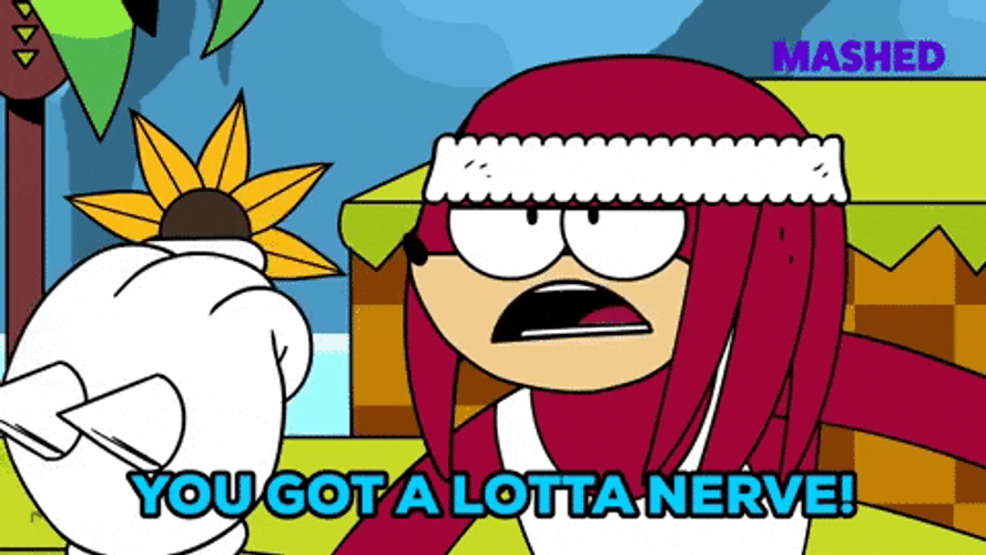 Knuckles The Echidna Encouraging Reaction GIF