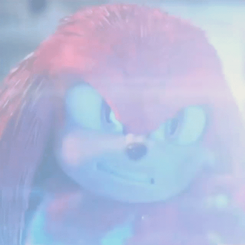 Knuckles The Echidna Fierce Eyes GIF