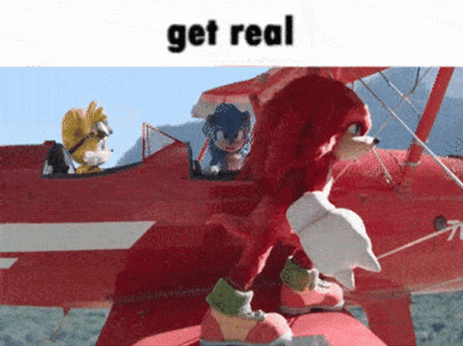 Knuckles The Echidna Get Real Reaction GIF