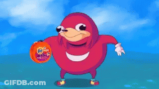Knuckles The Echidna Holding Basketball GIF