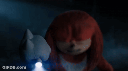 Knuckles The Echidna Holding Flashlight GIF