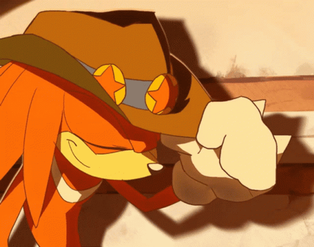 Knuckles The Echidna Laughing Hard GIF