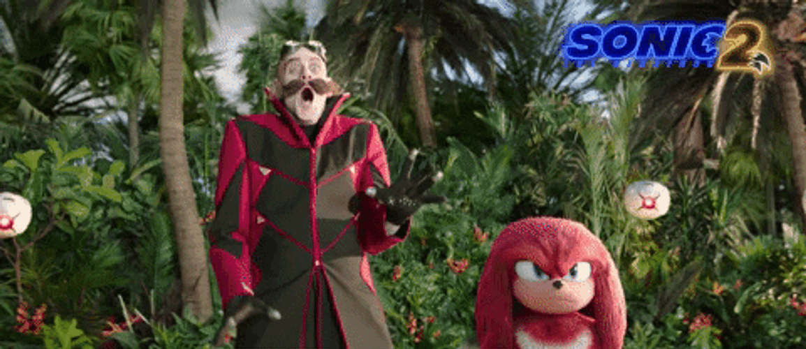 Knuckles The Echidna Looks Surprised GIF