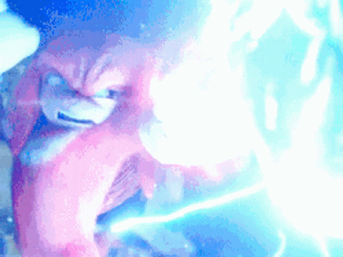 Knuckles The Echidna Strong Power GIF