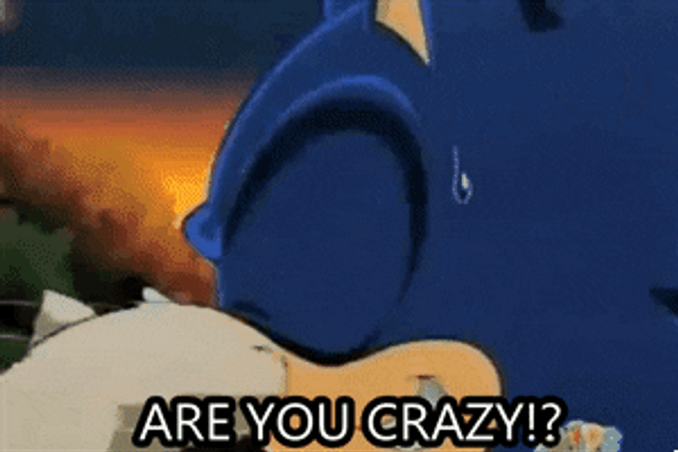Knuckles The Echidna Versus Sonic GIF