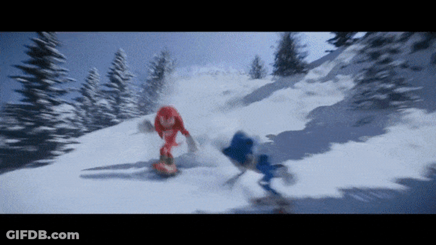 Knuckles Vs Sonic The Hedgehog 3 GIF